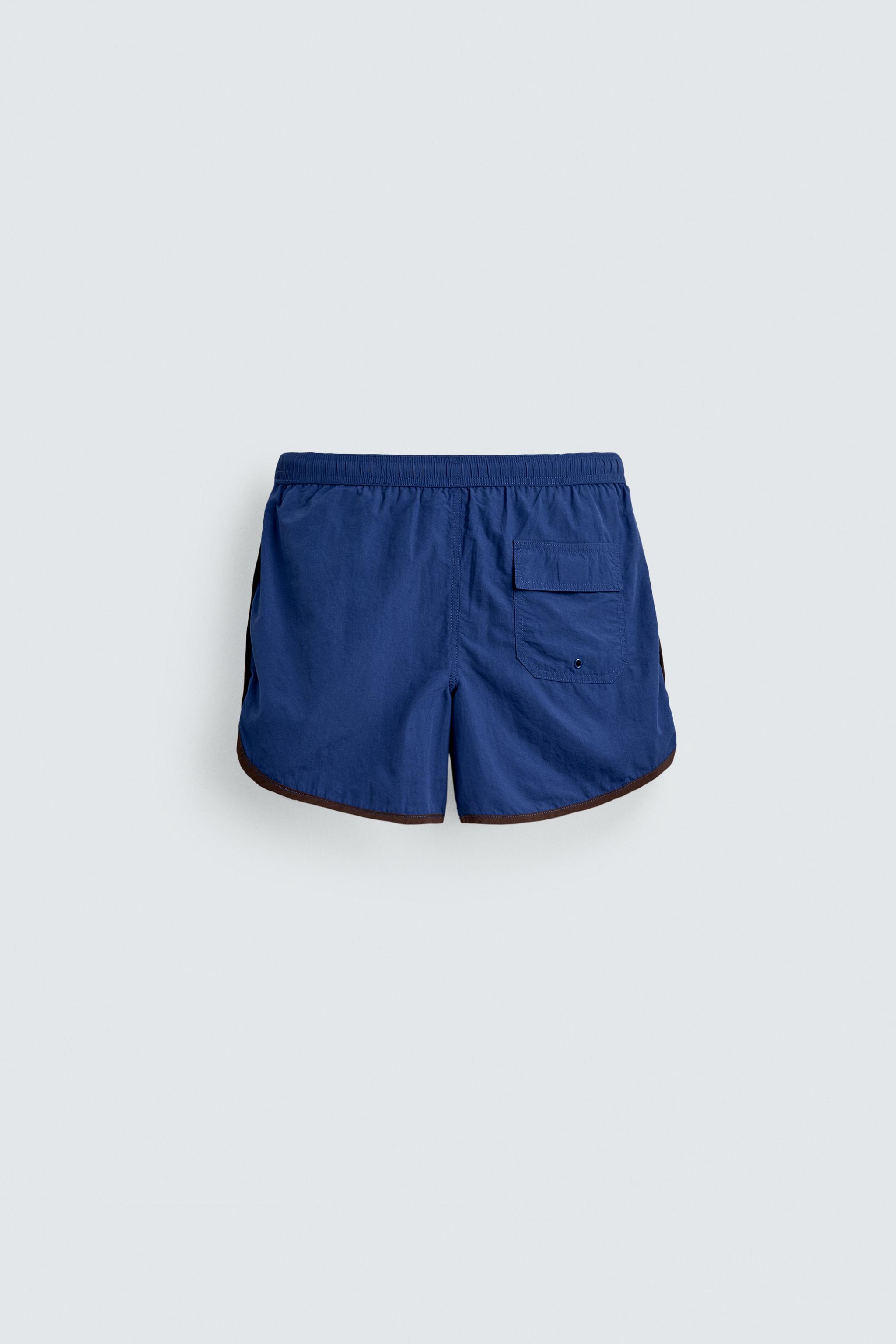 MAILLOT DE BAIN COURT CONTRASTE